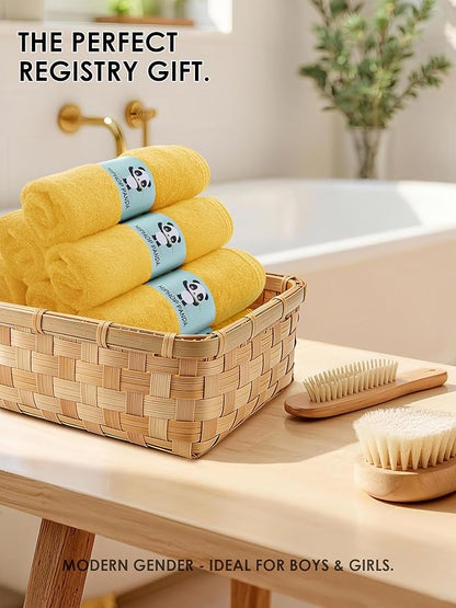 HIPHOP PANDA Baby Washcloths, Rayon Made from Bamboo