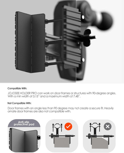 Self Massage Gun Holder PRO for Back, Muscle Hands Free Percussion, Compatible with Most Massage Gun, Design for Hard-to-Reach Area Holder ONLY