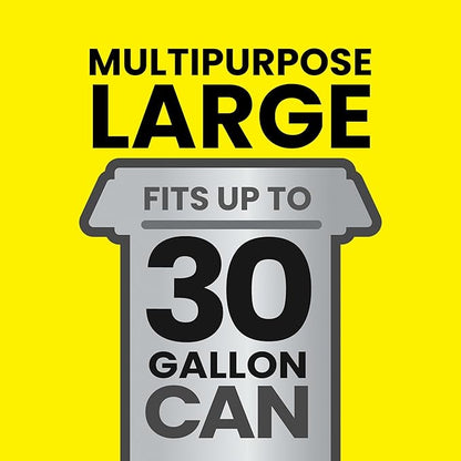 Glad Large 30 Gallon Trash Bags, Unscented Heavy Duty Garbage Bags, Forceflex