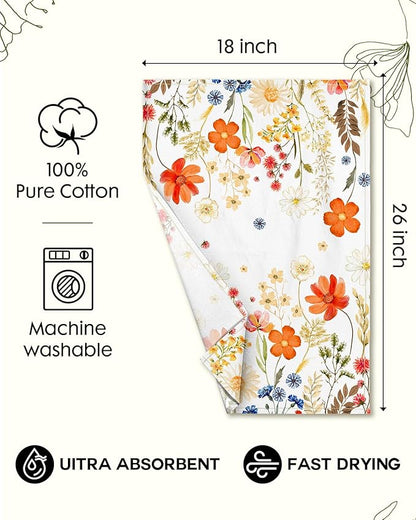 Flour Sack Kitchen Towels Set of 2-18x26 Cotton Dish Towels