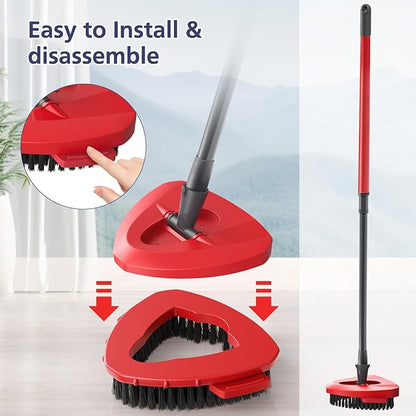 2 Pack 1-Tank Spin Mop Scrub Brush Head Replacement