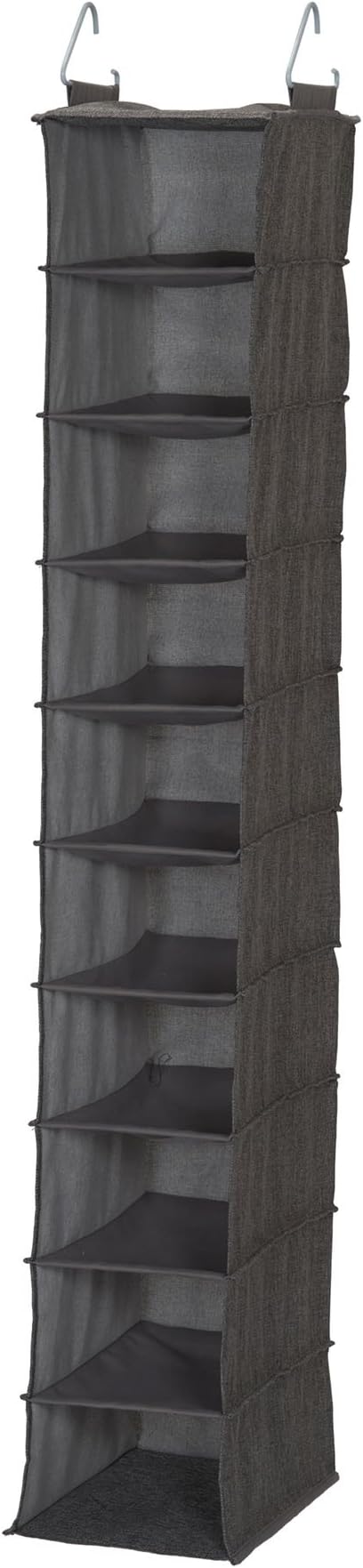 Household Essentials 10-Shelf Wide Hanging Shoe Organizer, Soft and Durable