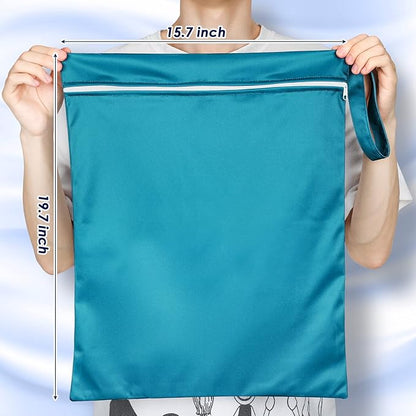 Shappy 2 Pcs Large Travel Laundry Bag Washable Waterproof Wet Dry Large Dirty