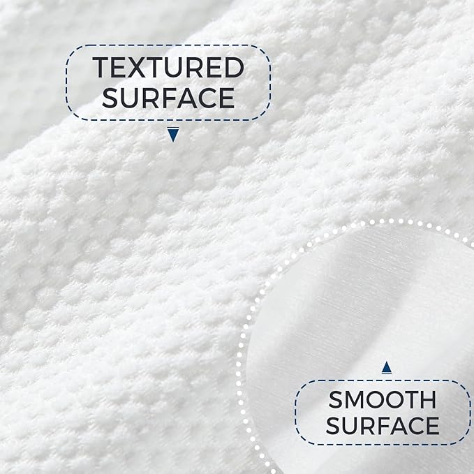 Disposable Face Towels XL, 7.9" x 9.4" Large Face Towelettes Disposable