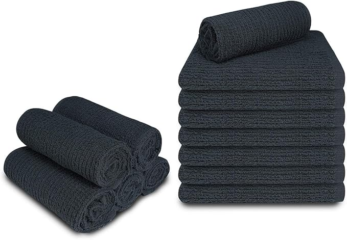 Softolle Cotton Bar Mop Towels, 16x19 Inches, Super Absorbent, Kitchen and Bar