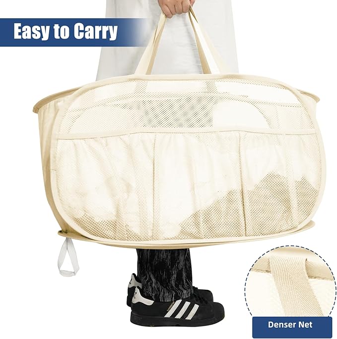Collapsible Laundry Baskets, Upgrade Pop Up Laundry Hamper