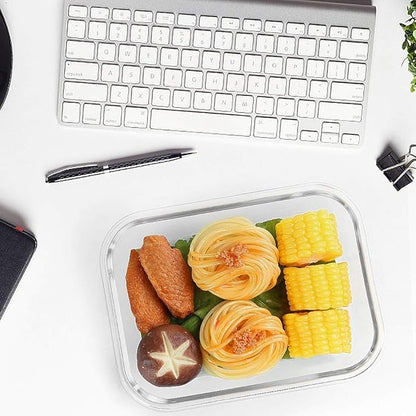 M MCIRCO 10-Pack 22 Oz Glass Meal Prep Containers