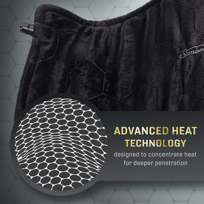 Sunbeam AdvancedHeat King-Sized Heating Pad, Sunbeam Heating Pad for Tough Pain Relief