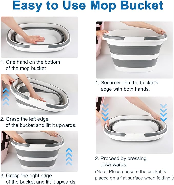 28L Large Collapsible Mop Bucket