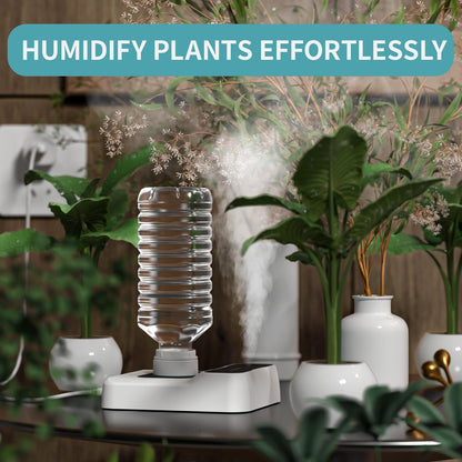 HOMDIS Travel Humidifier, Portable Small Humidifier for Plants, Bedroom, Office, Hotel or Car, 5000mAh Battery Operated Mini Cool Mist Humidifiers, Quiet 23dB, Auto-off, Night Light & BPA-Free, White