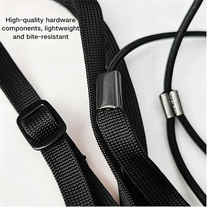 Adjustable Bird Harness and Leash for Parrots Outdoor Flight Training Anti-Bite Light Weight Easy-to-Wear Bird Vest with 59 Inch Elastic Leash for Quaker Conure African Grey Macaw Cockatoo (S)