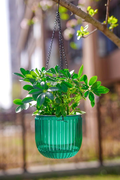 Melphoe 2Pack 6.5'' & 1Pack 8.3'' Self Watering Hanging Planters