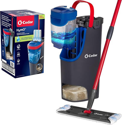 O-Cedar H2prO Flat Mop System | Quick Cleaning Tool | Clean