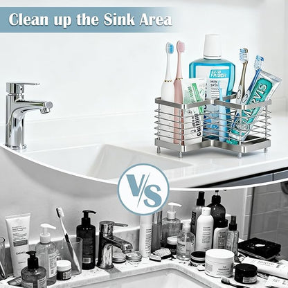 MYITYARD Toothbrush Holders for Bathrooms, Stainless Steel Electric Toothbrush
