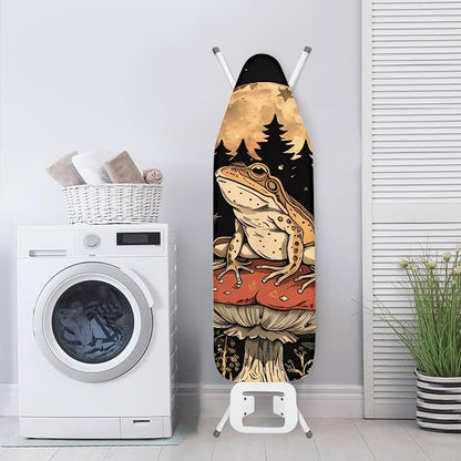GLENLCWE Mushroom Frog Iron Board Cover Heat Reflective Ironing Board Cover
