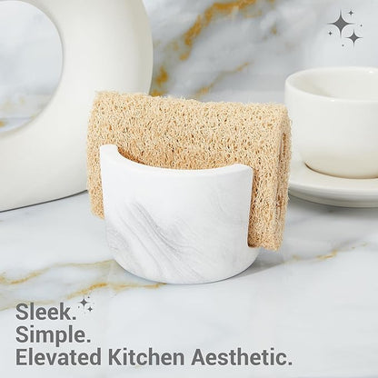 Diatomite Sponge Holder for Kitchen Sink Counter, Quick Drying, Fast Water