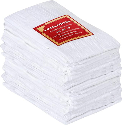 Utopia Kitchen White Flour Sack Towels 100% Cotton Tea Towels