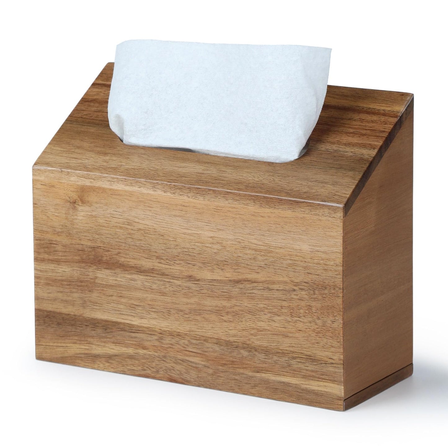 YANGQIHOME Acacia Hand Towel Box Cover Compatible with Kleenex Disposable Paper Hand Towels, Wall Mounted Paper Towel Holders, Hand Towel Holder for Bathroom, Car, Tabletop