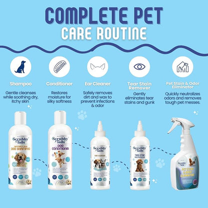 Organic Dog Shampoo - Puppy Oatmeal Shampoo for Itchy Skin Relief - Hypoallergenic for Sensitive Skin, for Groomers & Professionals, Made in USA, 1 Gallon (Unscented)