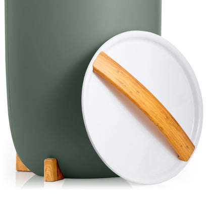 Zadro Large Hot Towel Warmer Bucket Timer Electric Towel Warmer for Bathroom Auto-Shut Off Heated Towel Warmer Spa (Large | 20L | 12" Dia. x 21" Tall, White)