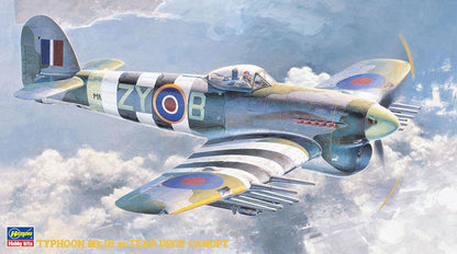 Hasegawa 1:48 Scale Typhoon MK.IB Tear Drop Canopy Model Kit