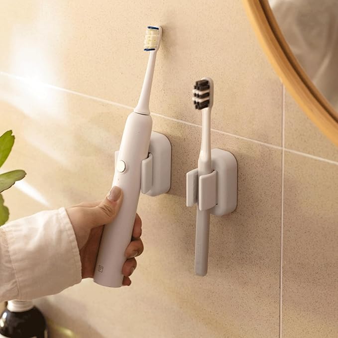 4PCS Toothbrush Holder Wall Mounted, Electric Toothbrush Holder Wall Mounted