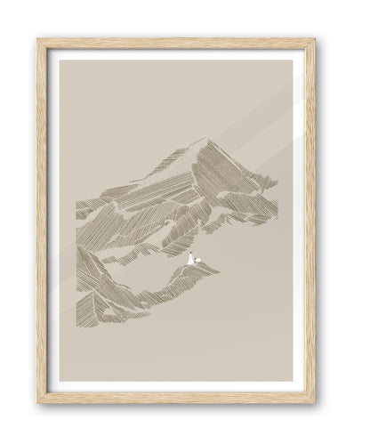 iHery Natural OAK Wood Jesus and Peter Walk on Water Framed Wall Art, 12x16 in Modern Sketch Bible Verses Canvas Art Decor, Beige Logs Boho Scripture 1Pack for Living Room Bedroom