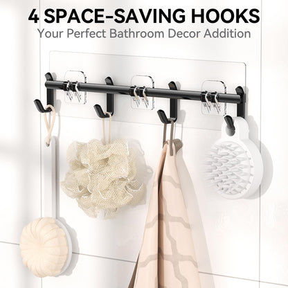 YASONIC Shower Caddy, 100% Rustproof Shower Shelves for Inside Shower, No Drilling Bathroom Organizers and Storage, 6 Pack Large Capacity Bathroom Shelves for Kitchen & Home Decor