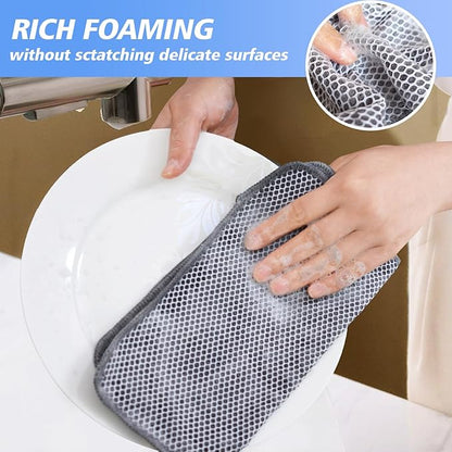 KinHwa Kitchen Washcloths for Dishes Absorbent Microfiber Dish Cloths Quick Dry