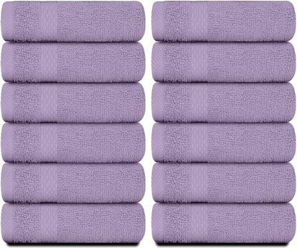 White Classic Luxury Cotton Washcloths 13x13 Inch