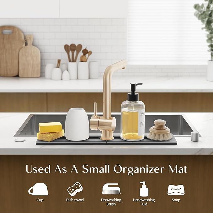 Large Faucet Mat for Kitchen Sink