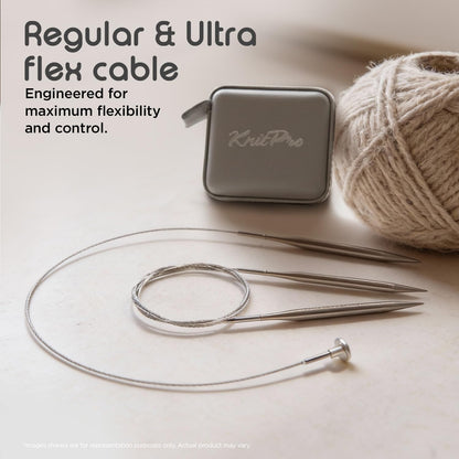KnitPro Stelo Grande Normal Interchangeable Needle Set 5" (13cm) | 13 US Sizes (2.5 to 15)
