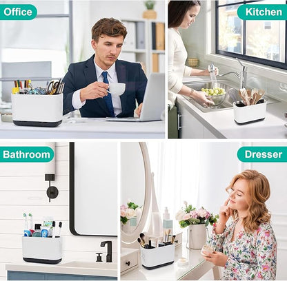 Toothbrush Holders for Bathrooms, Electric Toothbrush and Toothpaste Holder