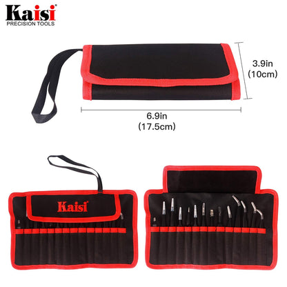 14 PCS Precision Tweezers Set, ESD Tweezer Set, Anti-Static Stainless Steel Tweezers Set for Craft, Jewelry, Electronics, Laboratory Work