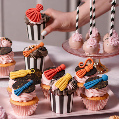JarThenaAMCS Graduation Tassel Fondant Molds 3D Graduation Silicone Baking Mould for Handmade DIY Chocolate Candy Cookie Cupcake Topper Congrats 2026 Grad Party Supplies, 3 Pcs