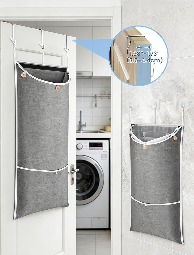 NiHome XXL Hanging Laundry Hamper Bag 39.4"x22.4"
