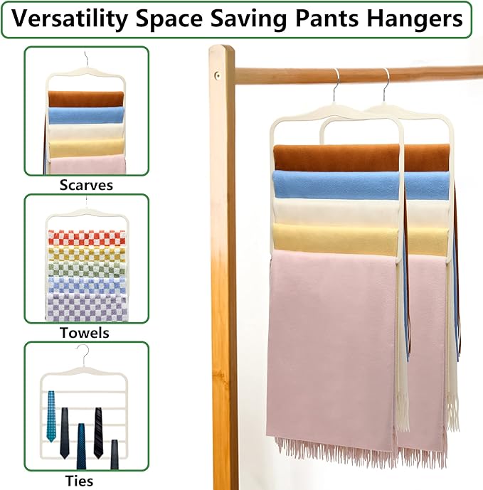 Magic Pants Velvet Hangers for Organization and Storage