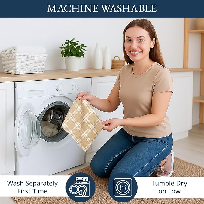 LANE LINEN Cotton Kitchen Towels Set, Quick-Drying, Premium Dish Towels