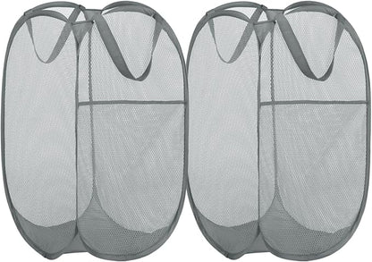 BATTOO Deluxe Strong Mesh Pop up Laundry Hamper Basket