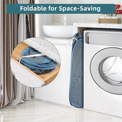 Collapsible Laundry Baskets, Tear Proof Pop Up Laundry Hamper