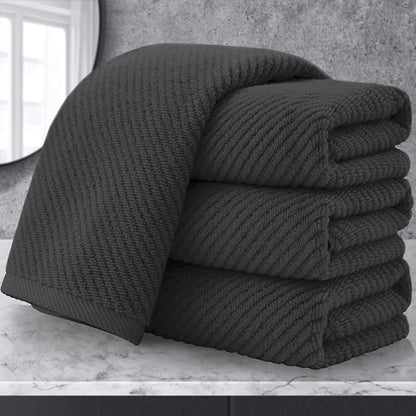 VOOVA & MOVAS Gray Hand Towels for Bathroom, Large 18" x 28"