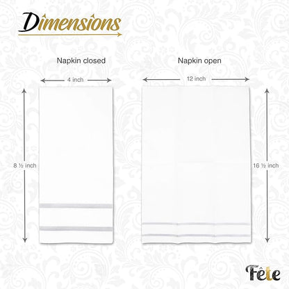 Disposable Hand Towels for Bathroom, Anniversary, and Wedding Napkins for Tables