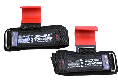 Weight Lifting Hooks Heavy Duty Lifting Wrist Straps Pull Ups Deadlift Straps Power Lifting Grips Padded Workout Straps for Weightlifting Gym Gloves for Men & Women Premium Workout Equipment