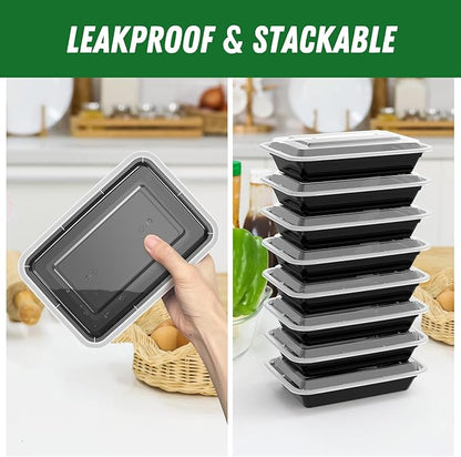 50 Pack 28 oz Meal Prep Containers Reusable