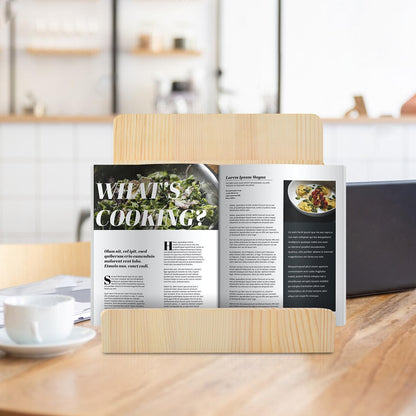 DOSTATNI 2-Piece 3-Tier Pine Wood Brochure Organizer & Display Stand - 8.5 x 11 Pamphlet/Flyer Holder, Greeting Card & Magazine Display for Desk & Counter