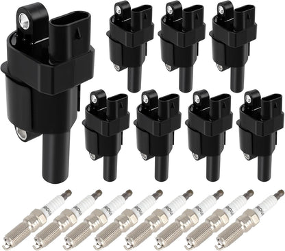ECCPP 3 ignition coils with 3 iridium Spark Plugs,UF808,coils packs,for Smart Fortwo 2016-2017 0.9L‎224332428R,UF-808