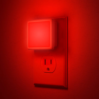 JandCase Night Lights Plug into Wall 2 Pack, Plug in Night Light with Dusk-to-Dawn Light Sensor, 3000K Soft White 0.3W, LED Nightlight for Bathroom, Adult, Hallway