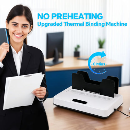Thermal Binding Machine, Digital Touch Panel with 10 Thermal Binding Covers, No Preheat Time, 500 Sheet Capacity – Electric Book Binder for A4/A5/Letter Size Documents, Office, School & Home Project
