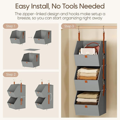 Collapsible Hanging Closet Organizer