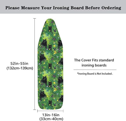 Cat Print Iron Cover for Ironing Board, Scorch Resistant Ironing Board Cover